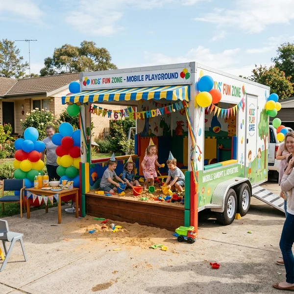 Mobile Trailer Setup at Event