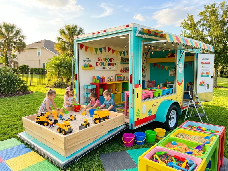 Sand Fun Kids Mobile Sensory Trailer